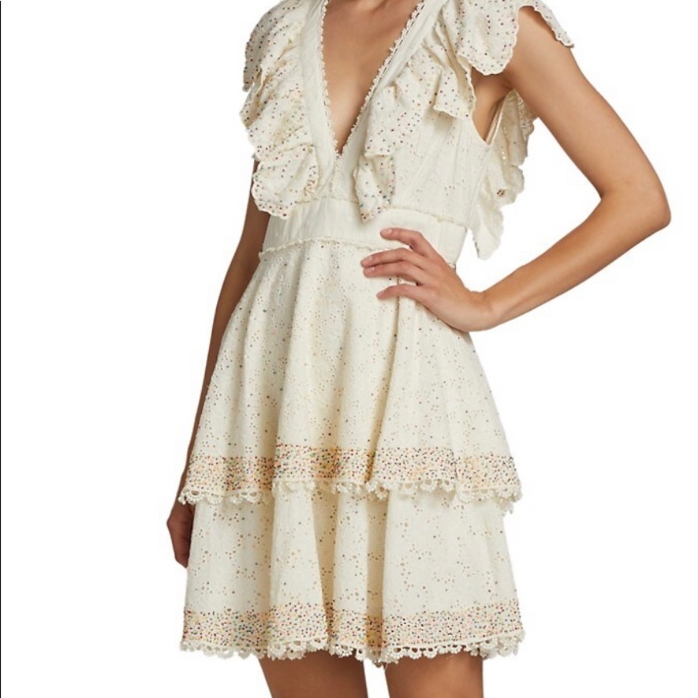 NWOT FARM Rio Beaded Dress XS